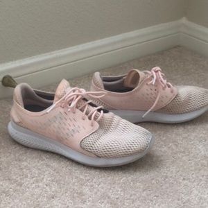 Blush pink sneakers